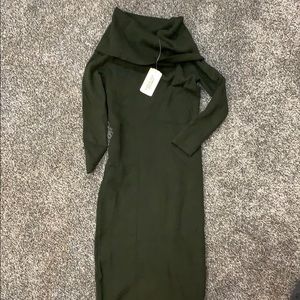 Forever 21 olive sweater dress